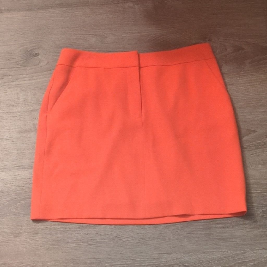 Ann Taylor Ann Taylor Petites Orange Skirt Soze 6P Size 28" / US 6 / IT 42 - 1 Thumbnail