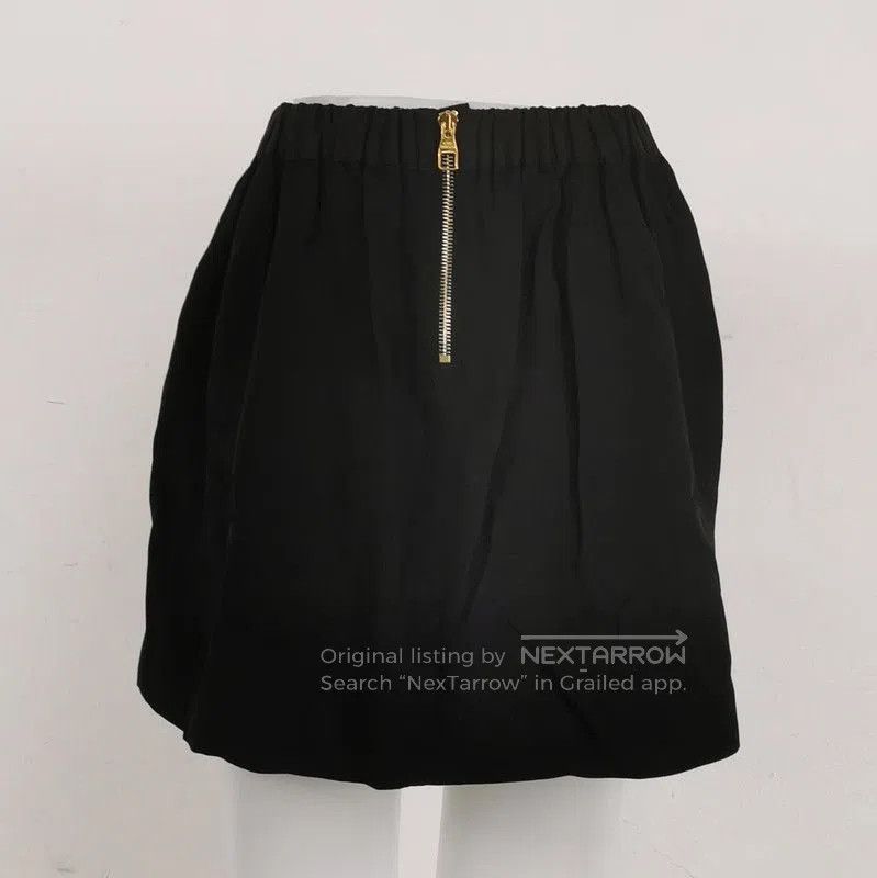 Louis Vuitton Louis Vuitton Black Cotton Lace Zip Skirt. Size US 34 / EU 50 - 2 Thumbnail