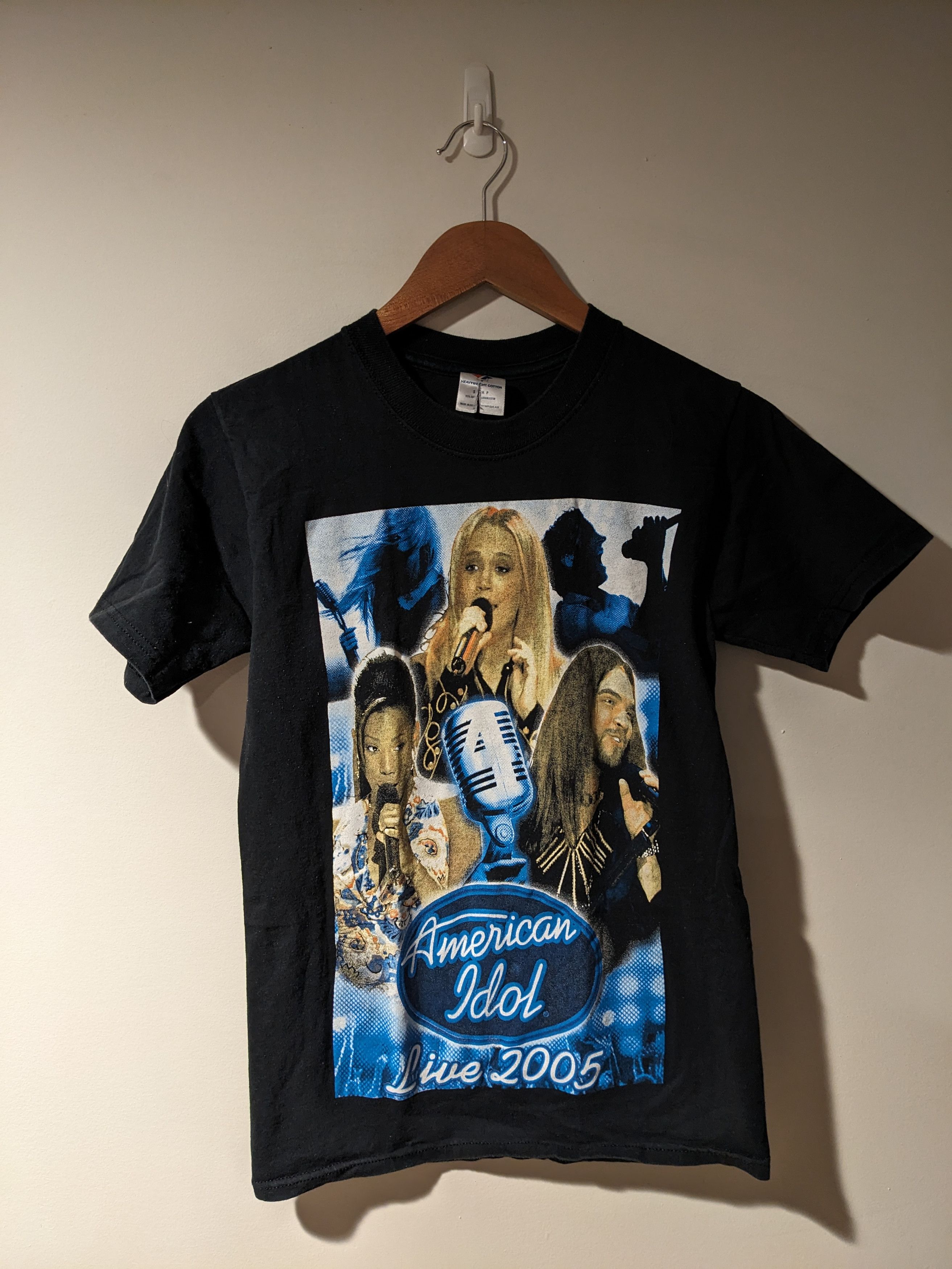 Band Tees × Vintage Vintage 2005 American Idol Live Tour Black Small T-Shirt Size US S / EU 44-46 / 1 - 1 Thumbnail