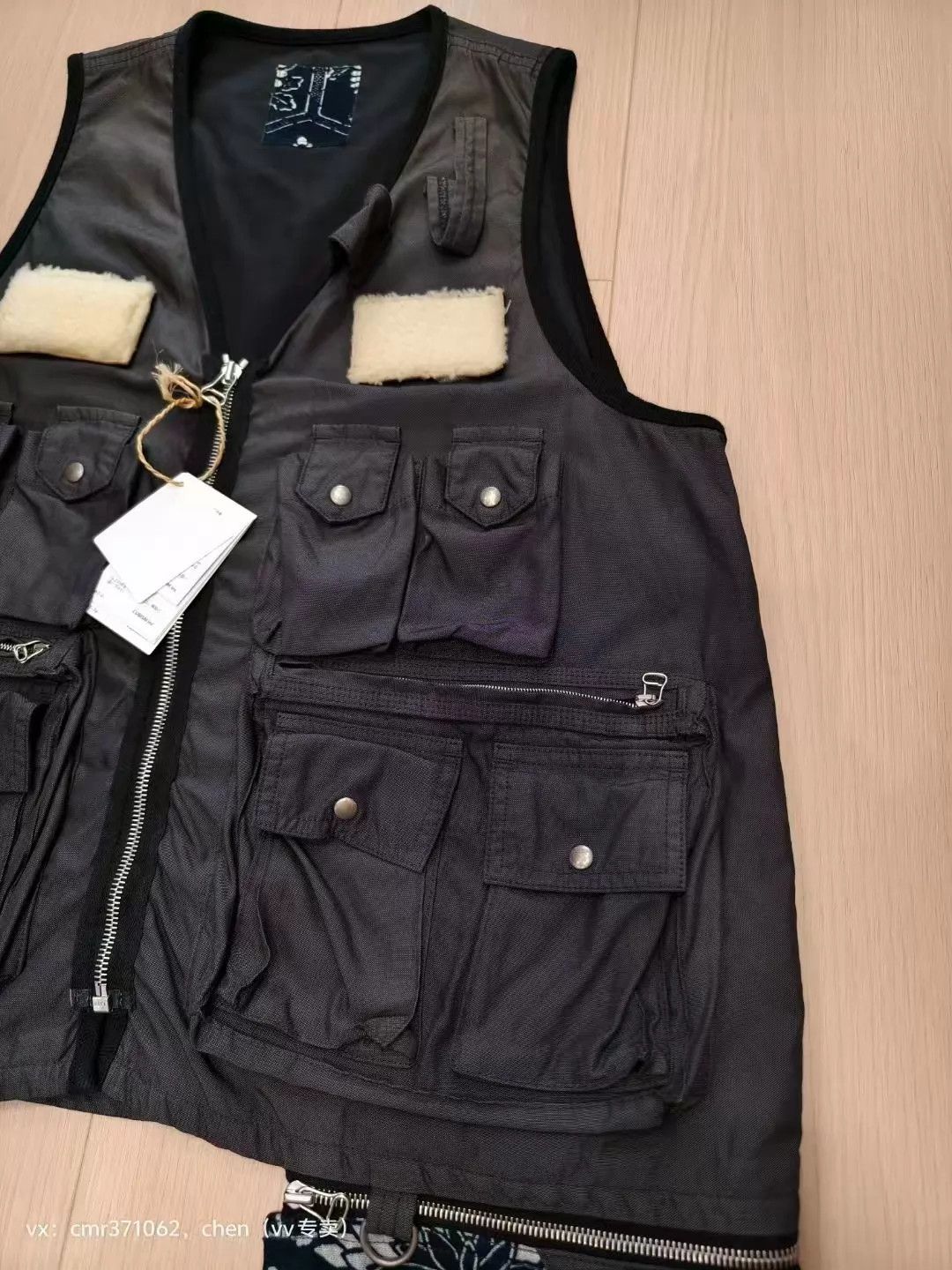 Visvim visvim 20 ICT Fisherman Vest Black 3 Nylon/Cotton Riri Zip Kofu Size US L / EU 52-54 / 3 - 4 Thumbnail