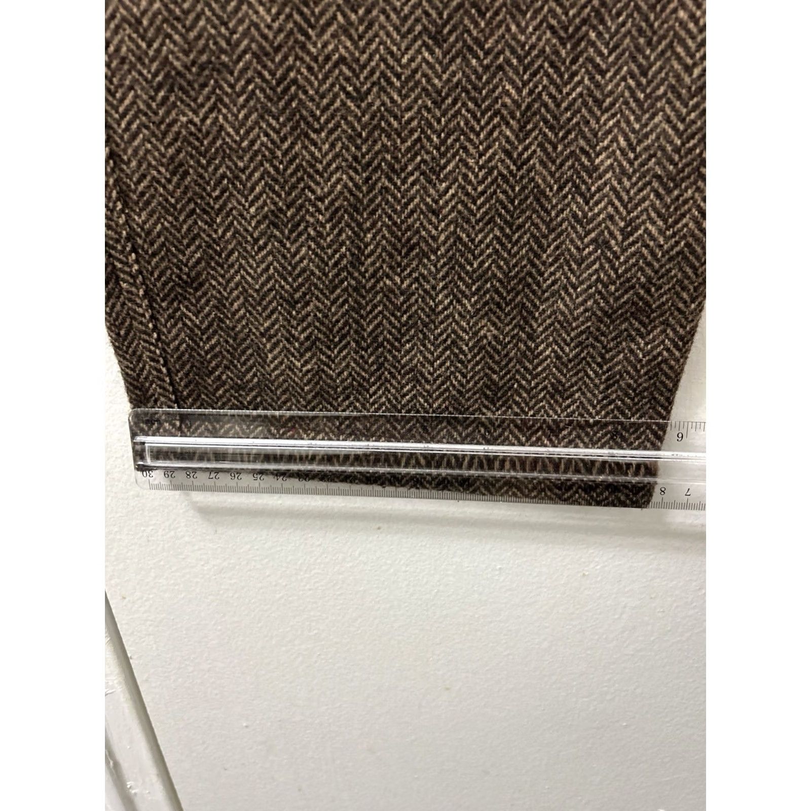 The Territory Ahead The Territory Ahead Pants Mens 40x30 Brown Herringbone Wool Blend YKK T1804 Size US 40 / EU 56 - 6 Thumbnail