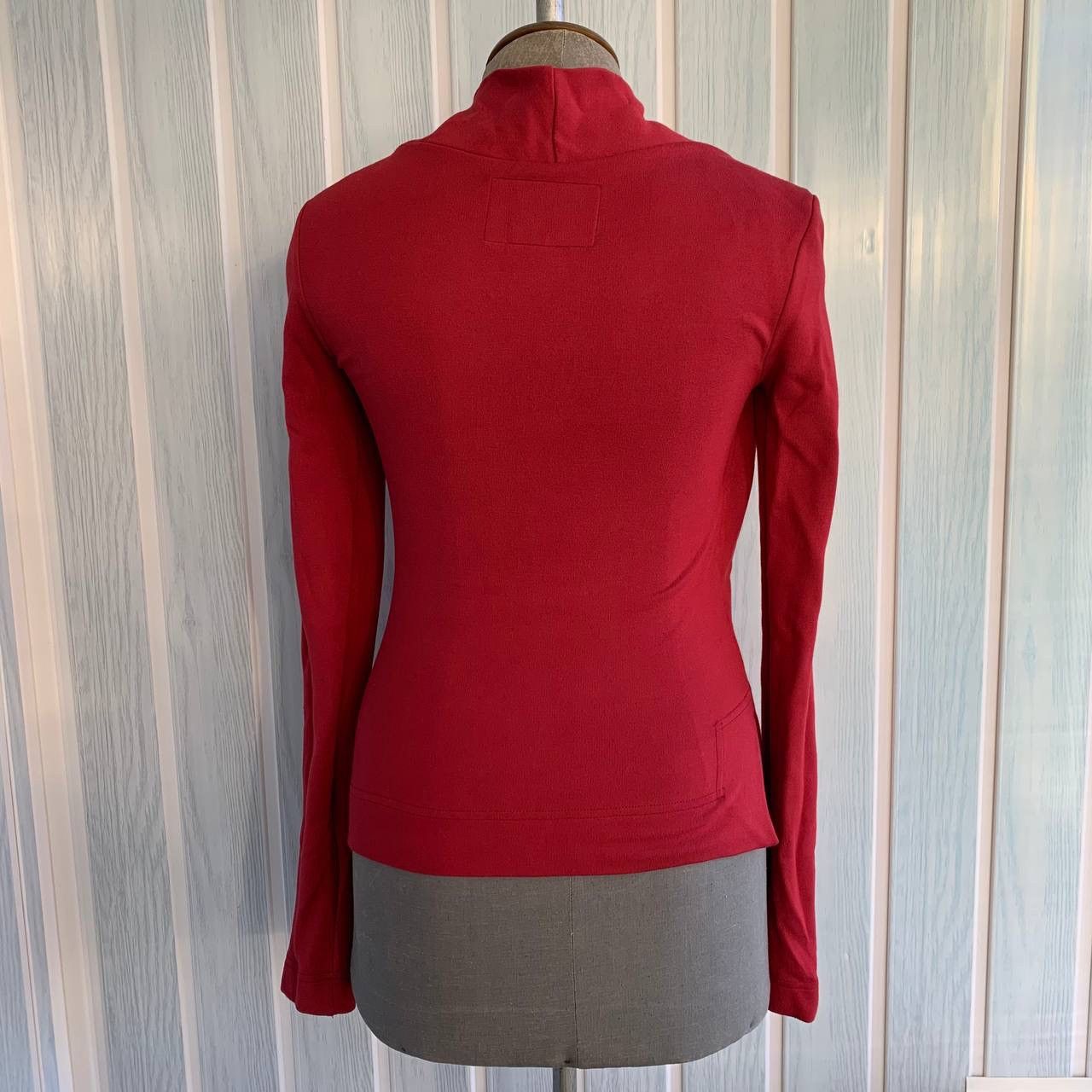 Designer × Vivienne Westwood Vivienne Westwood Anglomania Red Asymmetric Wrap Blouse Size S / US 4 / IT 40 - 4 Thumbnail