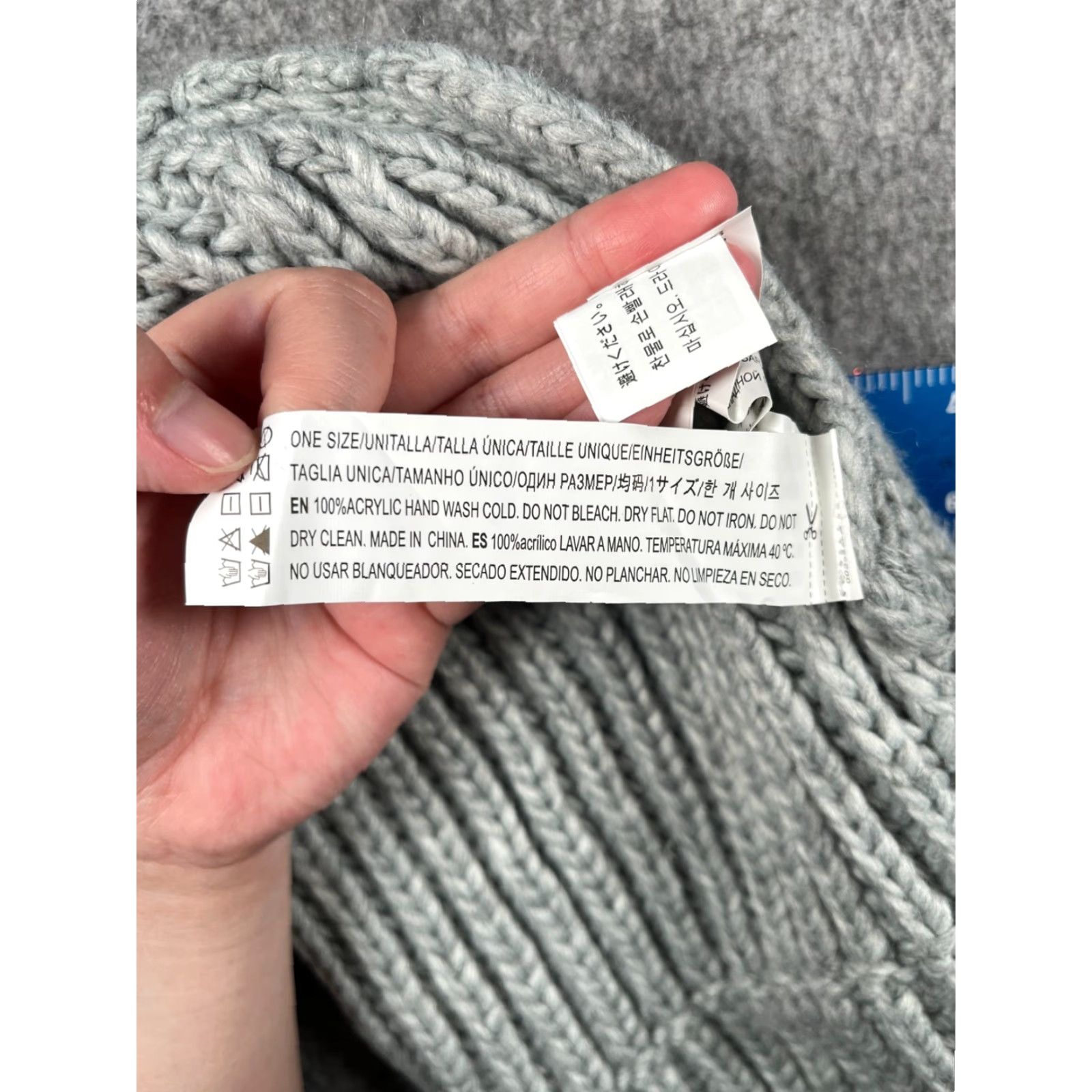 Forever 21 FOREVER 21 Beanie Toque Women One Size Gray Knit 100% Acrylic Snow Ski NEW Size ONE SIZE - 7 Thumbnail