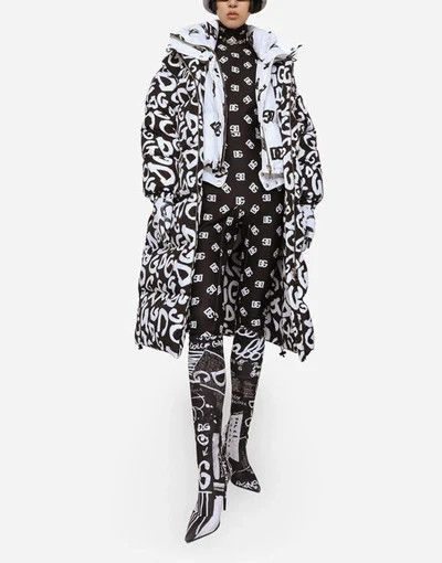 Dolce & Gabbana o1y0825 Hooded Coat in Black/White Size XS / US 0-2 / IT 36-38 - 5 Thumbnail