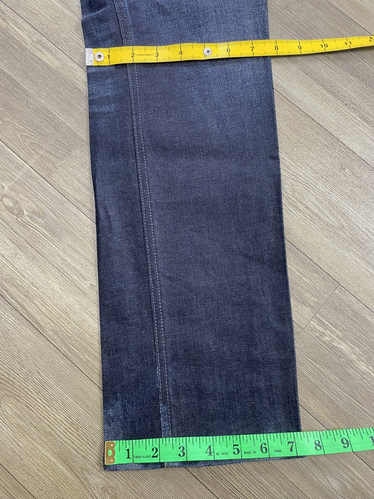 Tornado Mart 2000s Tornado Mart Waxed Clawmark Distressed Flared Jeans Size US 34 / EU 50 - 24 Thumbnail
