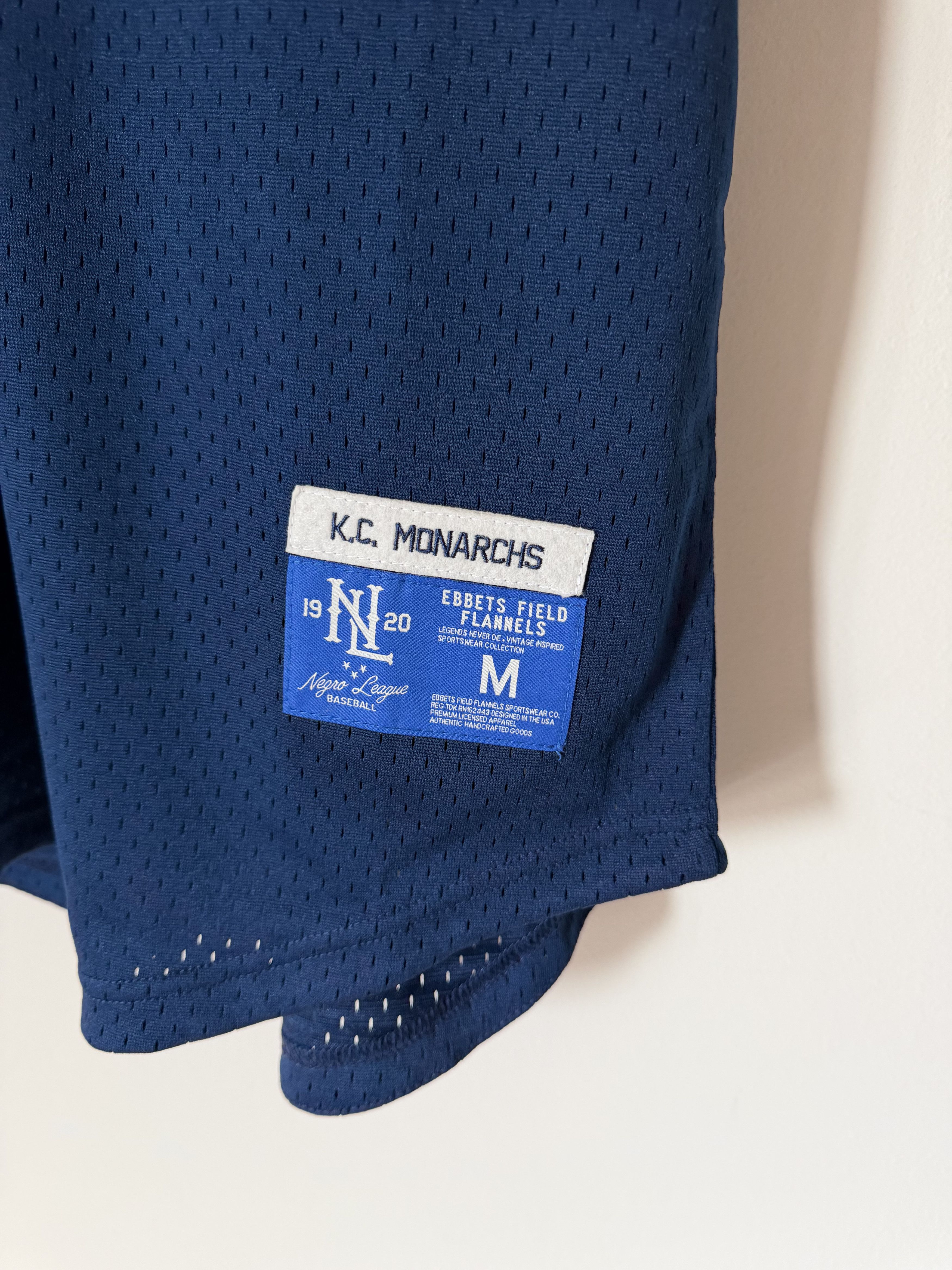 Ebbets Field Flannels Ebbets Field Jackie Robinson KC Monarchs V-Neck Jersey Size US M / EU 48-50 / 2 - 5 Thumbnail