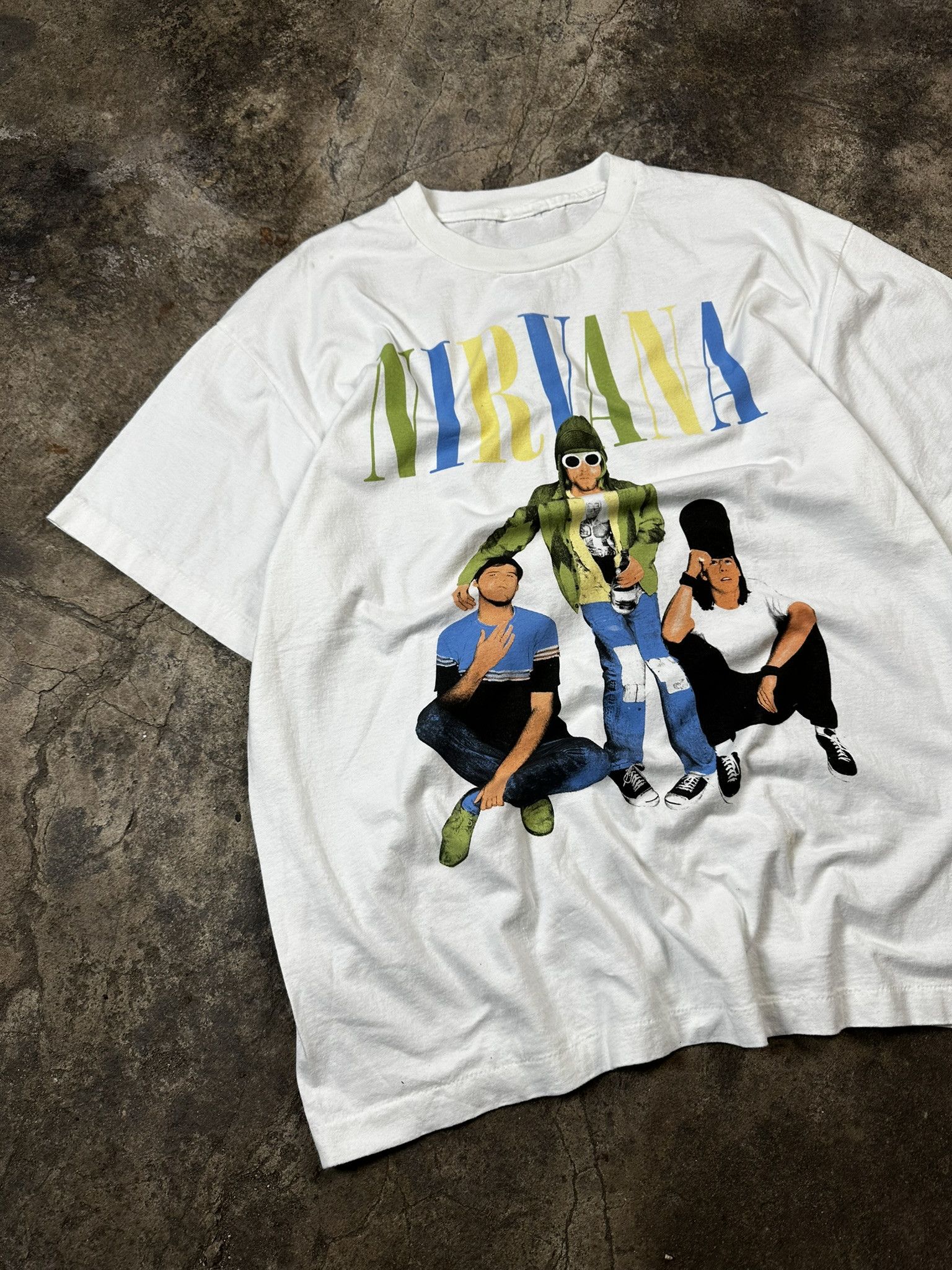 Band Tees 90s Vintage Nirvana Rock Grunge Band T-shirt Size US XL / EU 56 / 4 - 4 Thumbnail