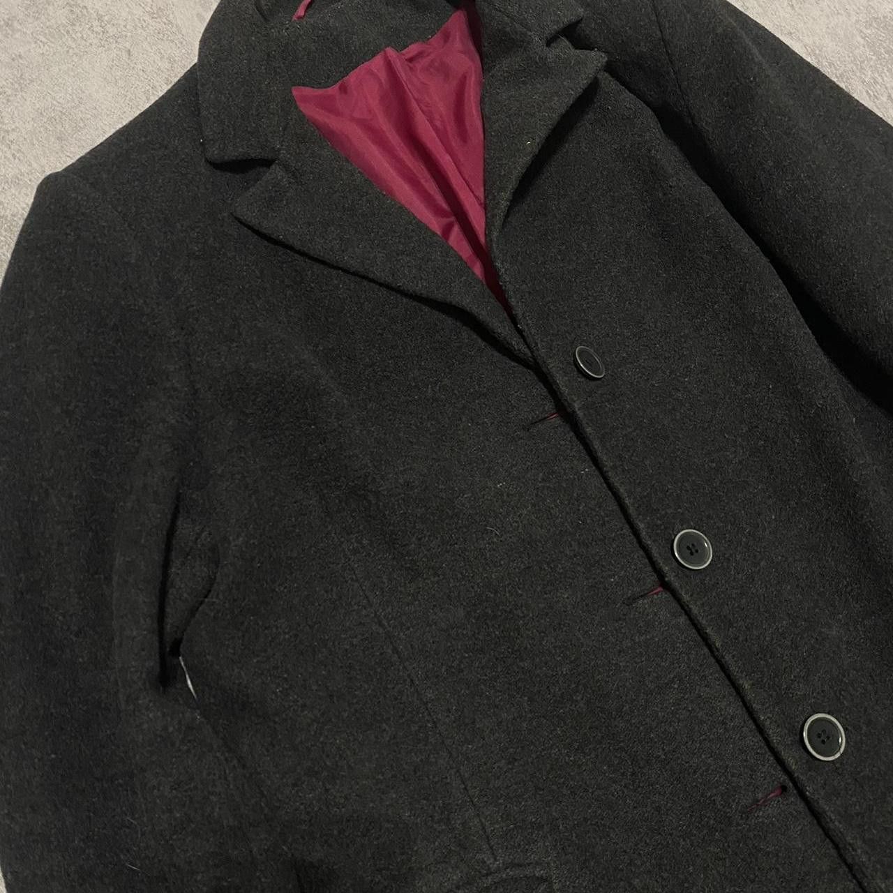 Other Grey wool overcoat with pink lining #wintercoats Size US M / EU 48-50 / 2 - 3 Thumbnail