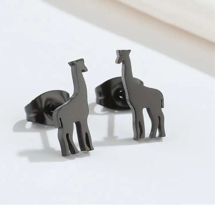 Jewelry Giraffe Stud Earrings Charm Earring Gift Size ONE SIZE - 1 Preview