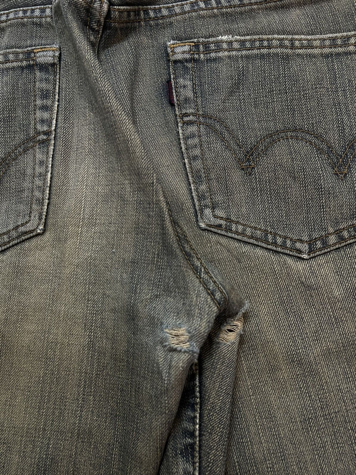 Edwin Vintage Edwin 503z Mud Wash Faded Style Whiskers Loose Jeans Size US 30 / EU 46 - 10 Thumbnail