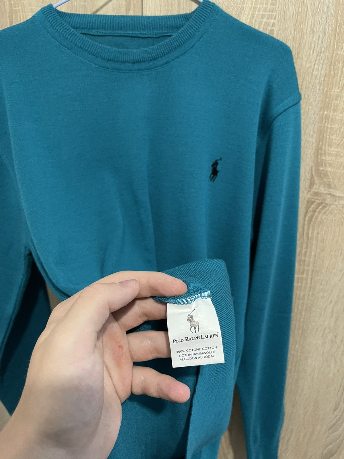 Polo Ralph Lauren Vintage Polo Ralph Lauren Sweater — Mint Green — L/XL Size US L / EU 52-54 / 3 - 3 Thumbnail