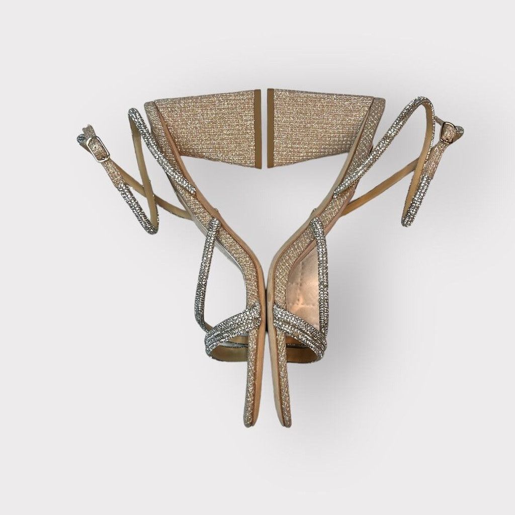 Badgley Mischka Badgley Mischka NEW sz 10 Freedom Glitter Block Heels $245 Size US 10 / IT 40 - 3 Thumbnail