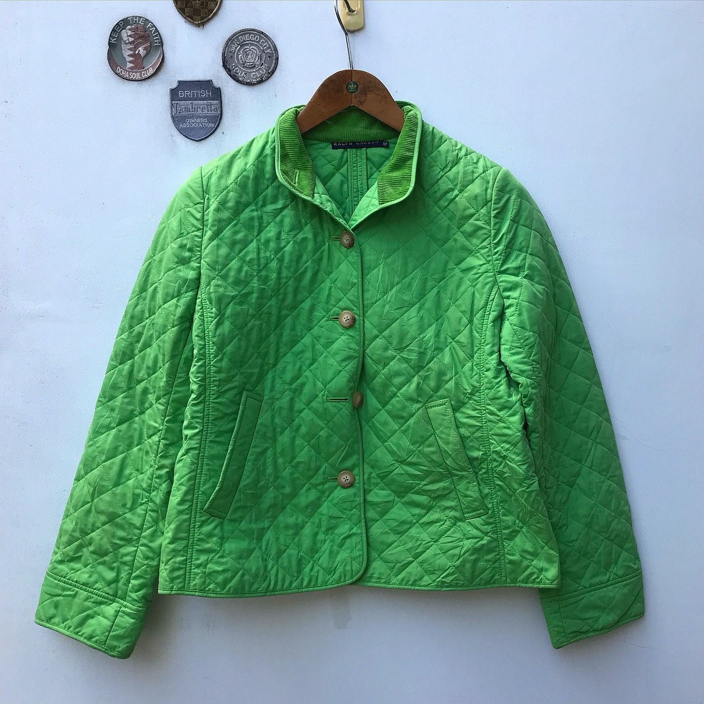 Polo Ralph Lauren Vintage Ralph Lauren Green waterproof Quilted Jacket Padded Size US M / EU 48-50 / 2 - 1 Thumbnail