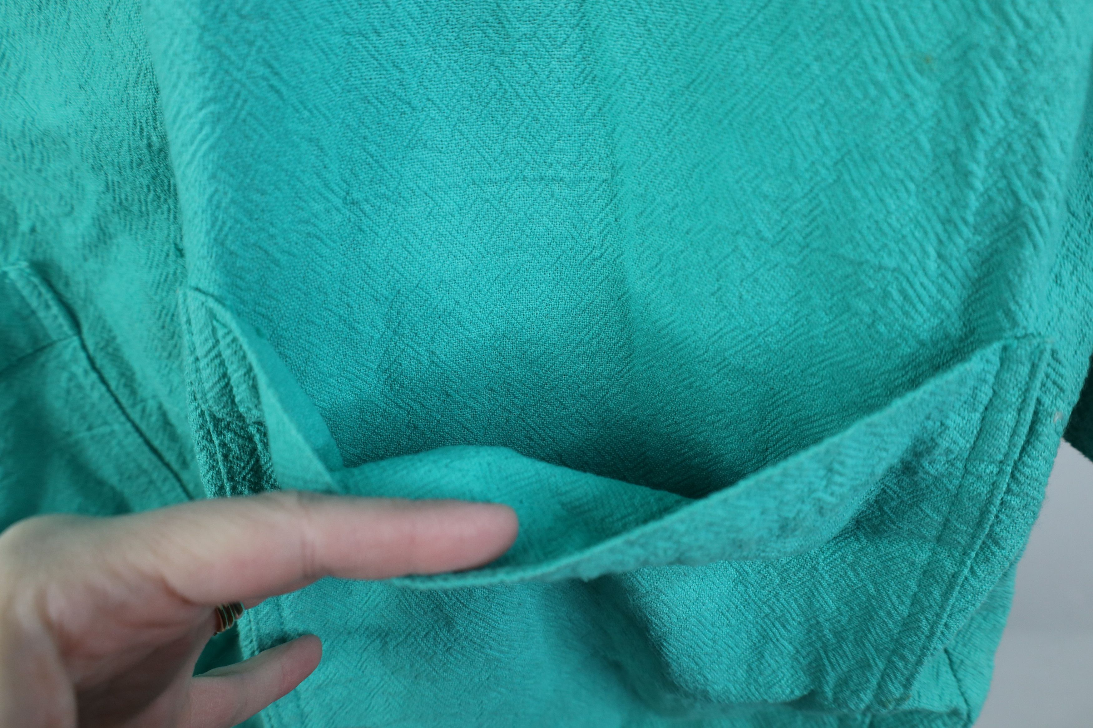 Vintage Vintage 90s Streetwear Fit Gauzy Cotton Blazer Jacket USA Size XS / US 0-2 / IT 36-38 - 7 Thumbnail