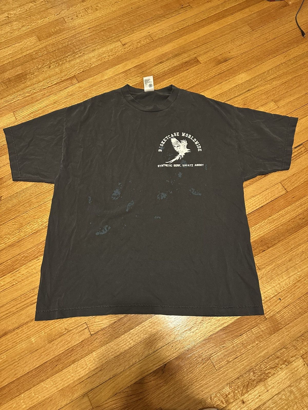 basketcase gallery Basketcase RECRUIT, a painted black t-shirt Size US XL / EU 56 / 4 - 1 Thumbnail
