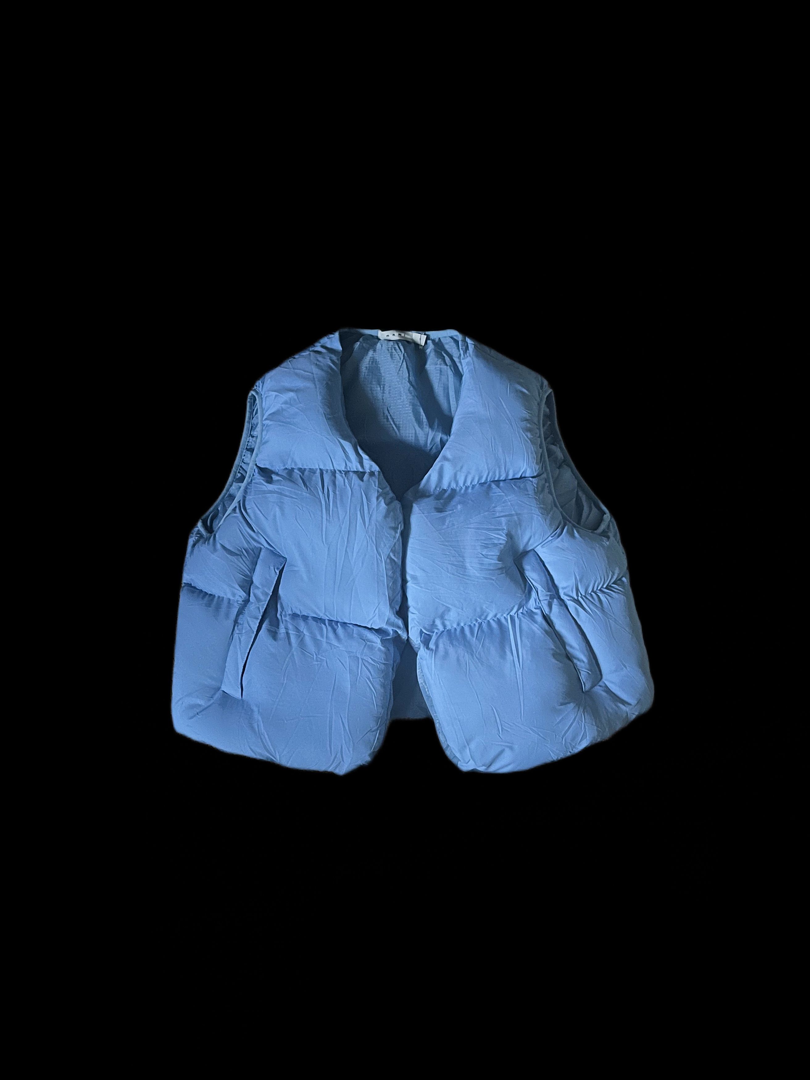 MNML Light Baby Blue Oversize Puffer Vest Size US S / EU 44-46 / 1 - 1 Thumbnail