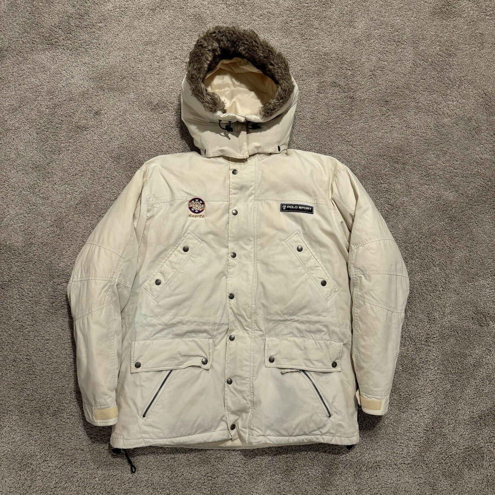 Polo Ralph Lauren Vintage Polo Sport Sportsman Ralph Lauren Puffer Jacket Sz L Size US L / EU 52-54 / 3 - 1 Thumbnail
