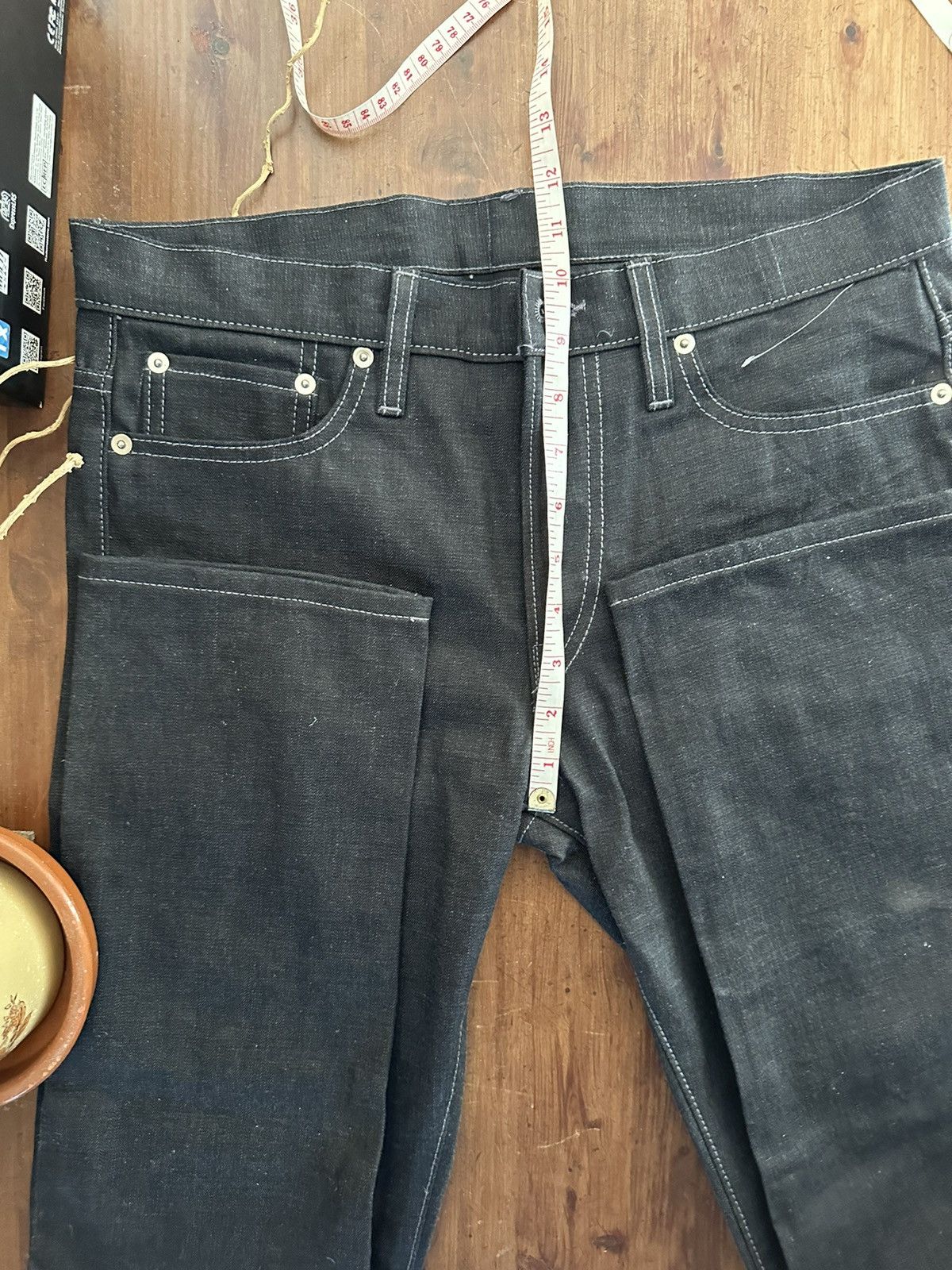 John Elliott Japanese straight cut selvedge in black denim Size US 30 / EU 46 - 4 Thumbnail
