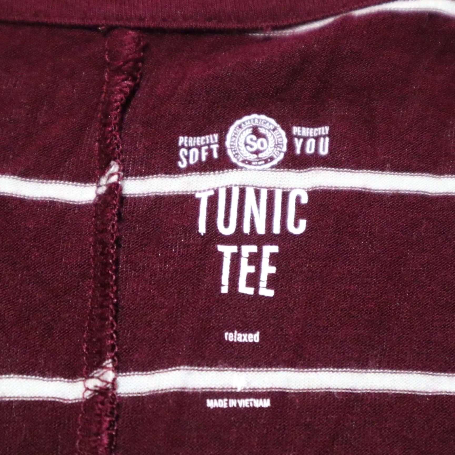 Vintage VINTAGE Authentic American Heritage Women's Tunic Shirt Long Sleeve S Purple Striped Casual Size S / US 4 / IT 40 - 3 Thumbnail