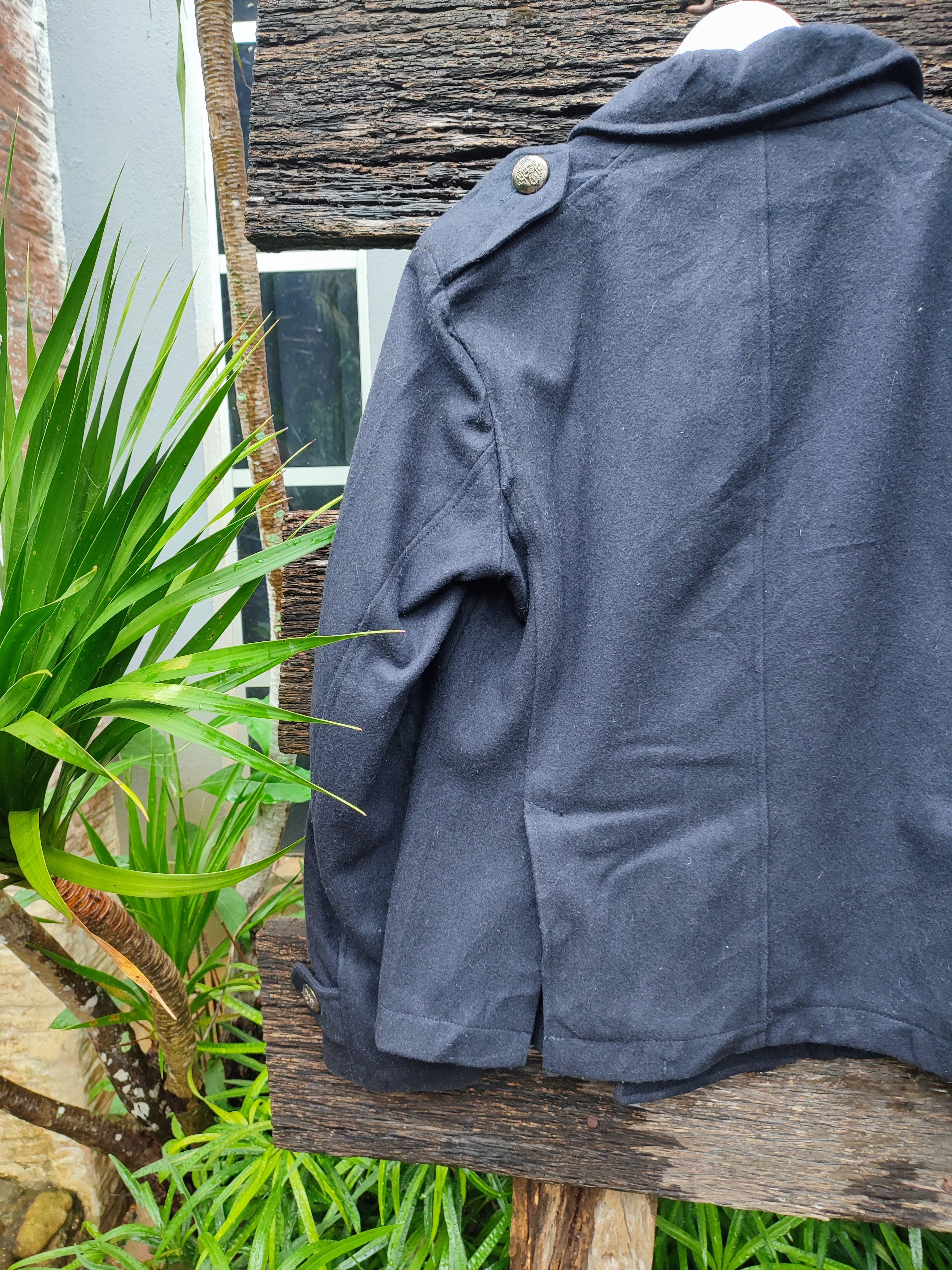 PPFM PPFM Wool Blend Military Peacoat – Vintage Style (Size M) Size US S / EU 44-46 / 1 - 11 Thumbnail
