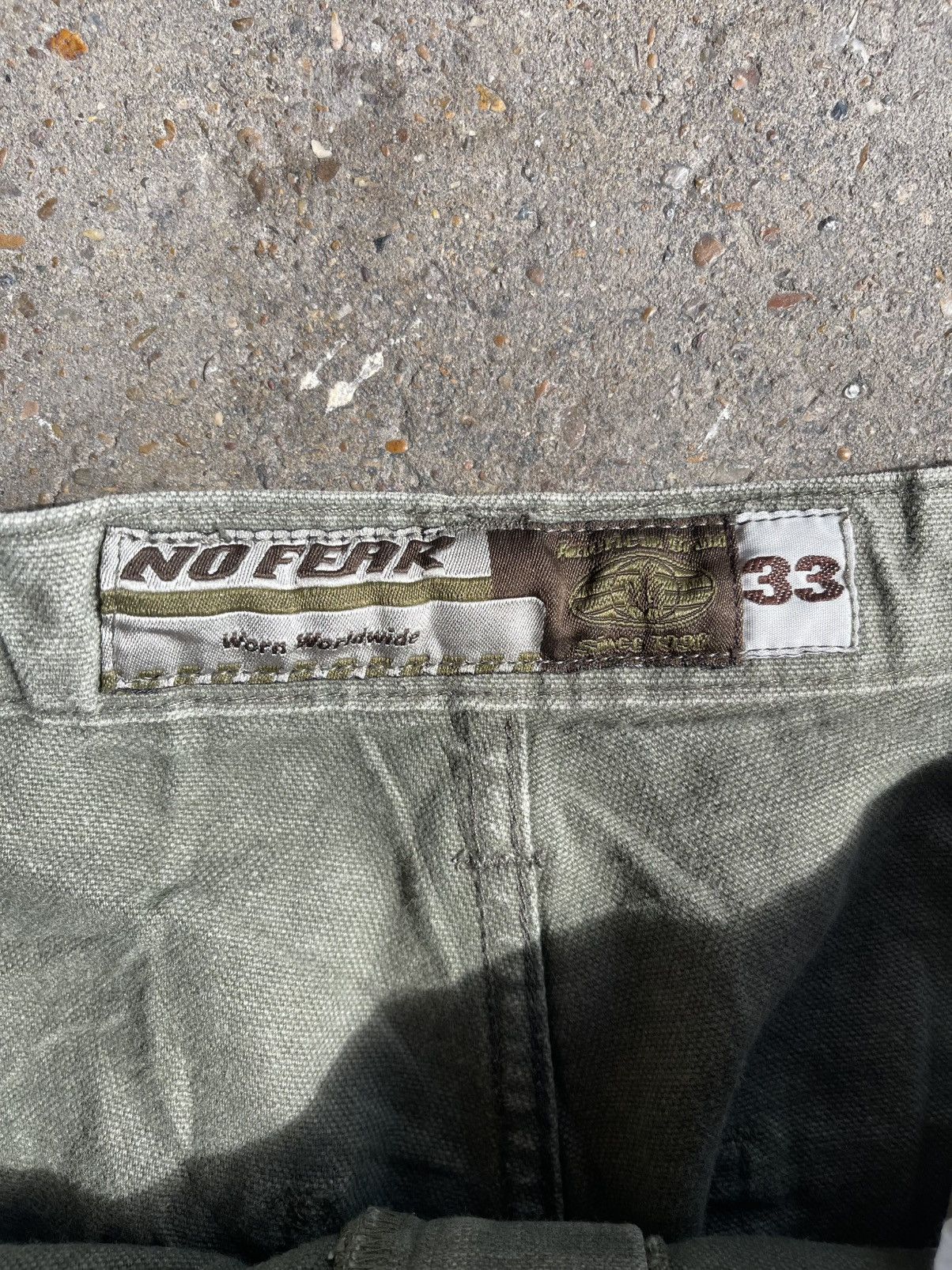 No Fear × Vintage VINTAGE NO FEAR MILITARY GREEN PANTS Size US 33 - 4 Thumbnail