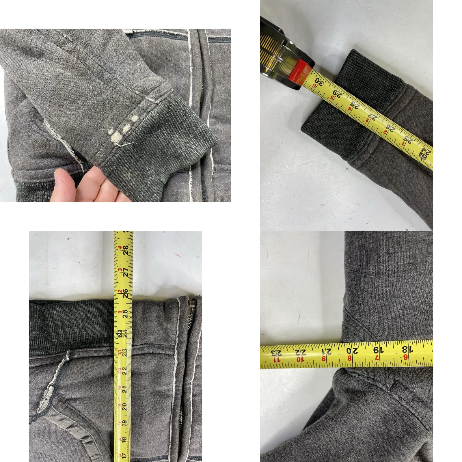 Vintage Abercrombie New York Adirondack Jacket Hoodie Women’s XL Sweatshirt Fur Heavy Gray Long Sleeve Full Zip Size XL / US 12-14 / IT 48-50 - 8 Thumbnail