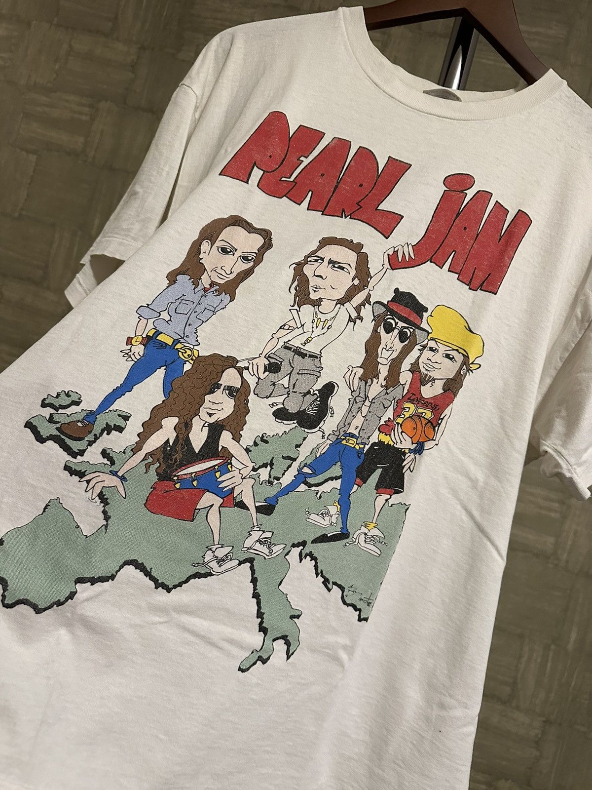 Band Tees × Vintage Vintage Pearl Jam “World Jam” T-Shirt Tee Size US XL / EU 56 / 4 - 2 Thumbnail