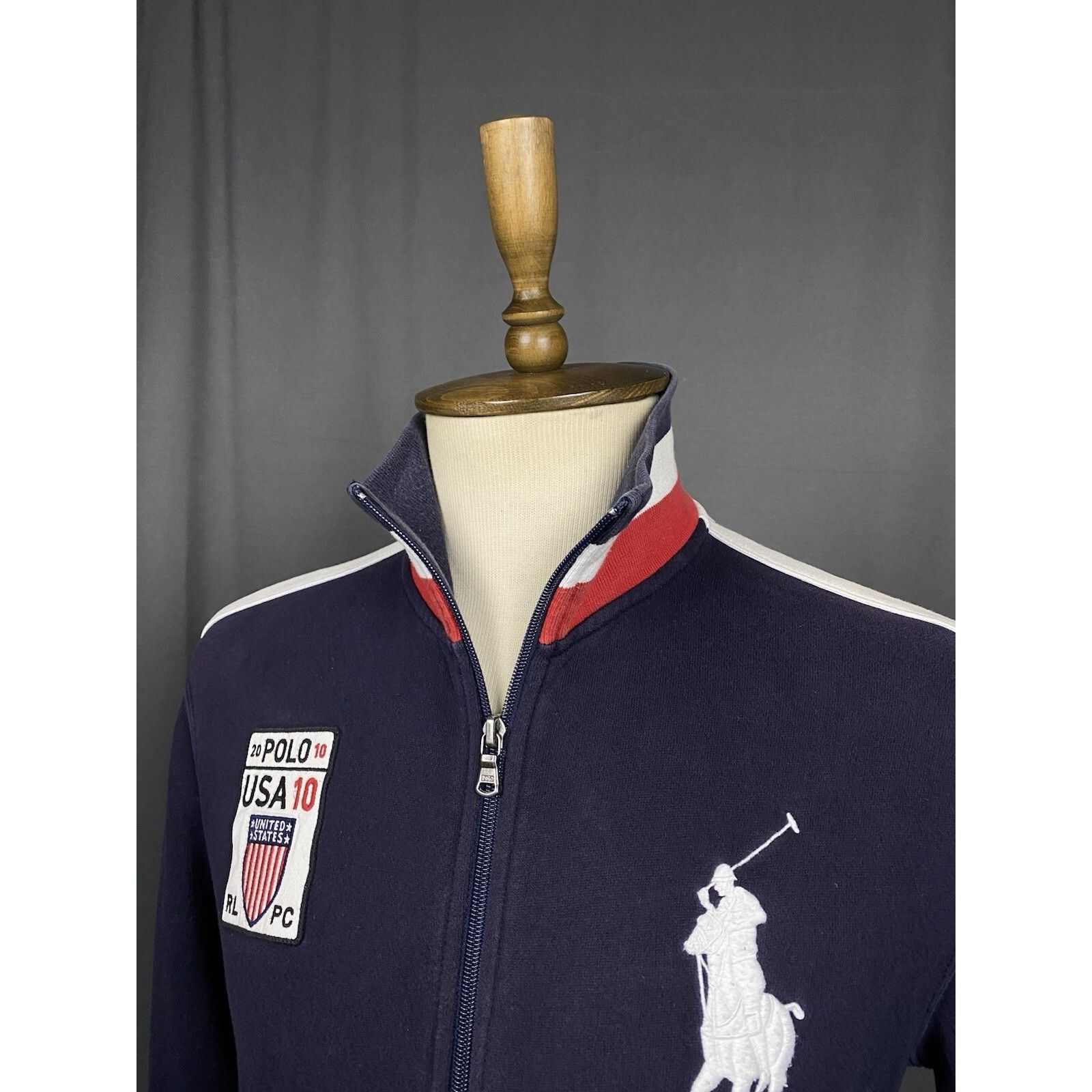 Polo Ralph Lauren Polo Ralph Lauren USA Team Men's Blue Full Zip High Neck Swe Size US M / EU 48-50 / 2 - 5 Thumbnail