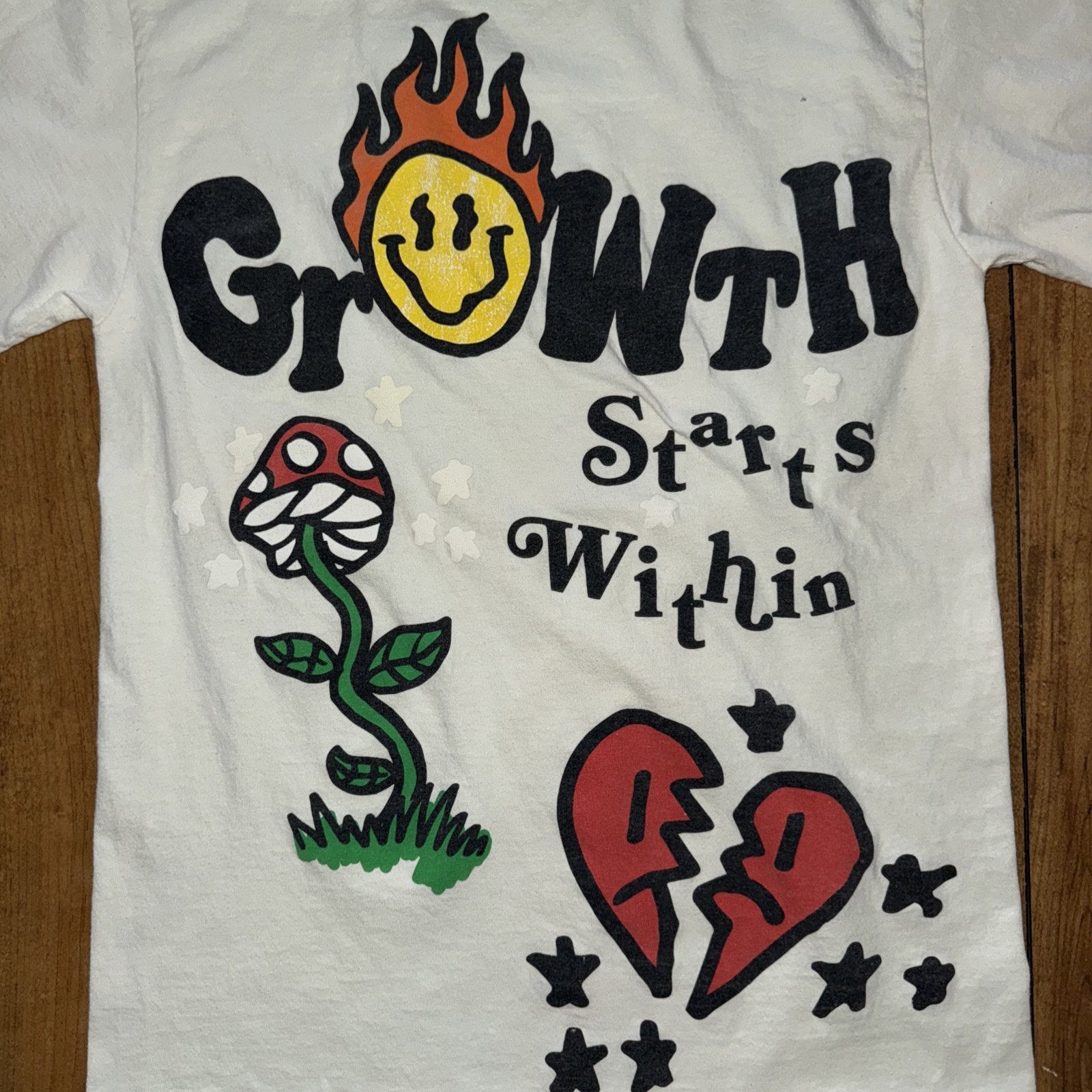 Pacsun PacSun Graphic T-Shirt White Small 17x26 Size US S / EU 44-46 / 1 - 2 Thumbnail