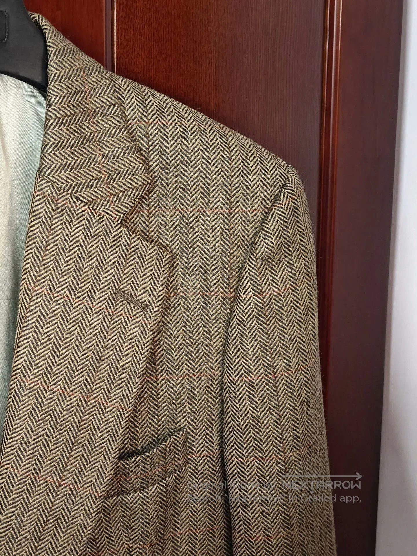 Paul Stuart Paul Stuart Brown Houndstooth Wool Blazer. Size US M / EU 48-50 / 2 - 2 Thumbnail