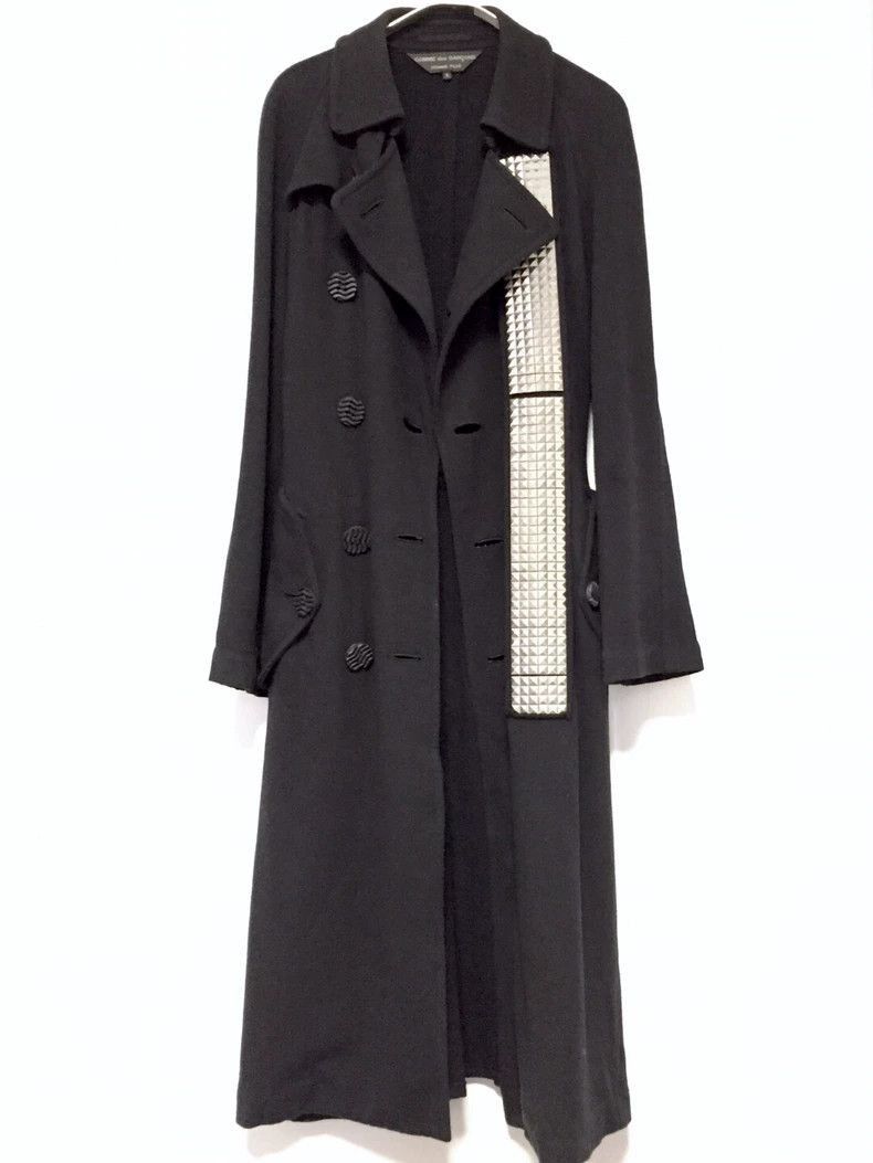 Comme des Garcons Comme des Garcons Long Coat with Metal Patches-2506 Size US S / EU 44-46 / 1 - 1 Thumbnail