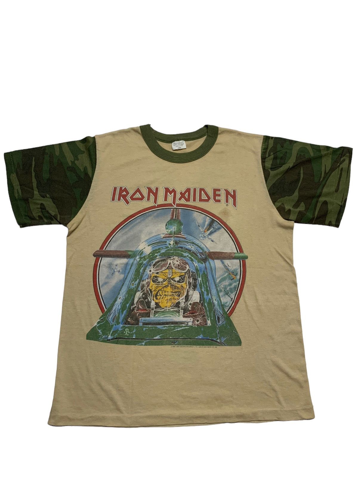 Iron Maiden × Vintage Rare vintage Iron Maiden Aces High camo Size US S / EU 44-46 / 1 - 6 Thumbnail