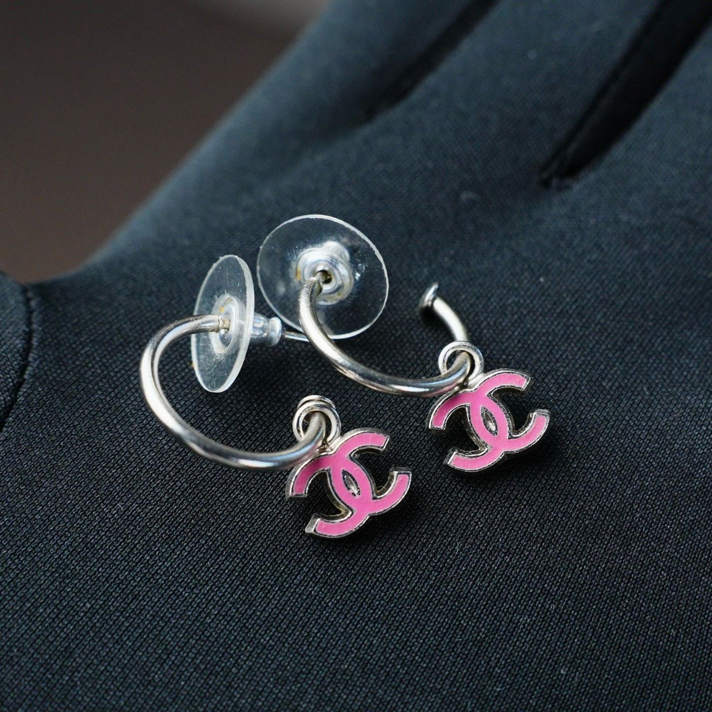 Chanel Chanel Silver Earrings OS Women Size ONE SIZE - 1 Thumbnail