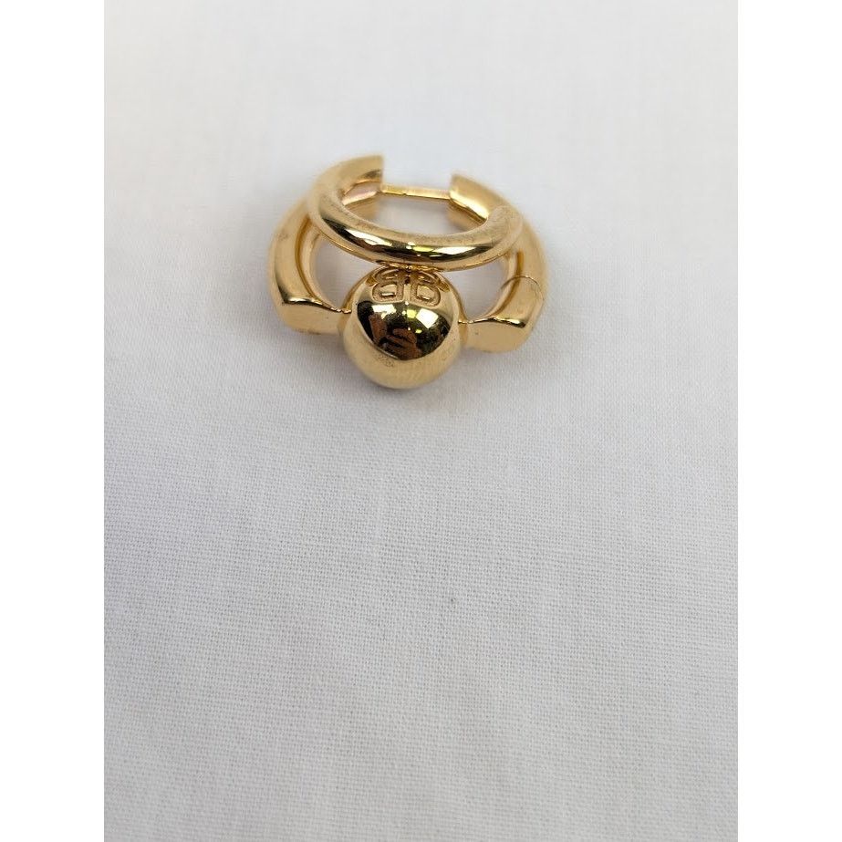 Balenciaga o1rshd1 Size: OS / Double B Ring in Gold Size ONE SIZE - 4 Thumbnail
