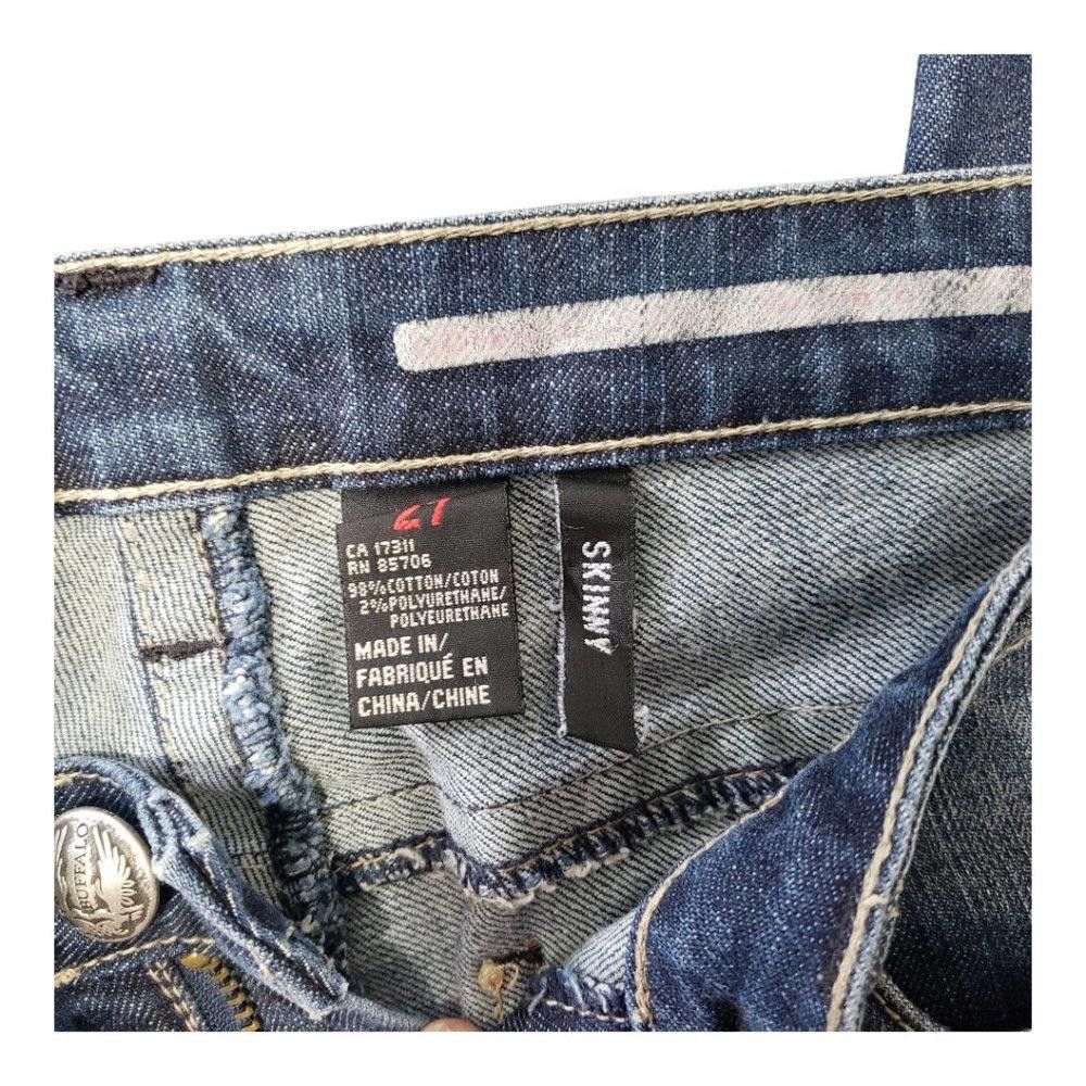 Buffalo David Bitton CT143 Buffalo Blue Skinny Ladies Jeans Size 27 Size 27" / US 4 / IT 40 - 4 Thumbnail