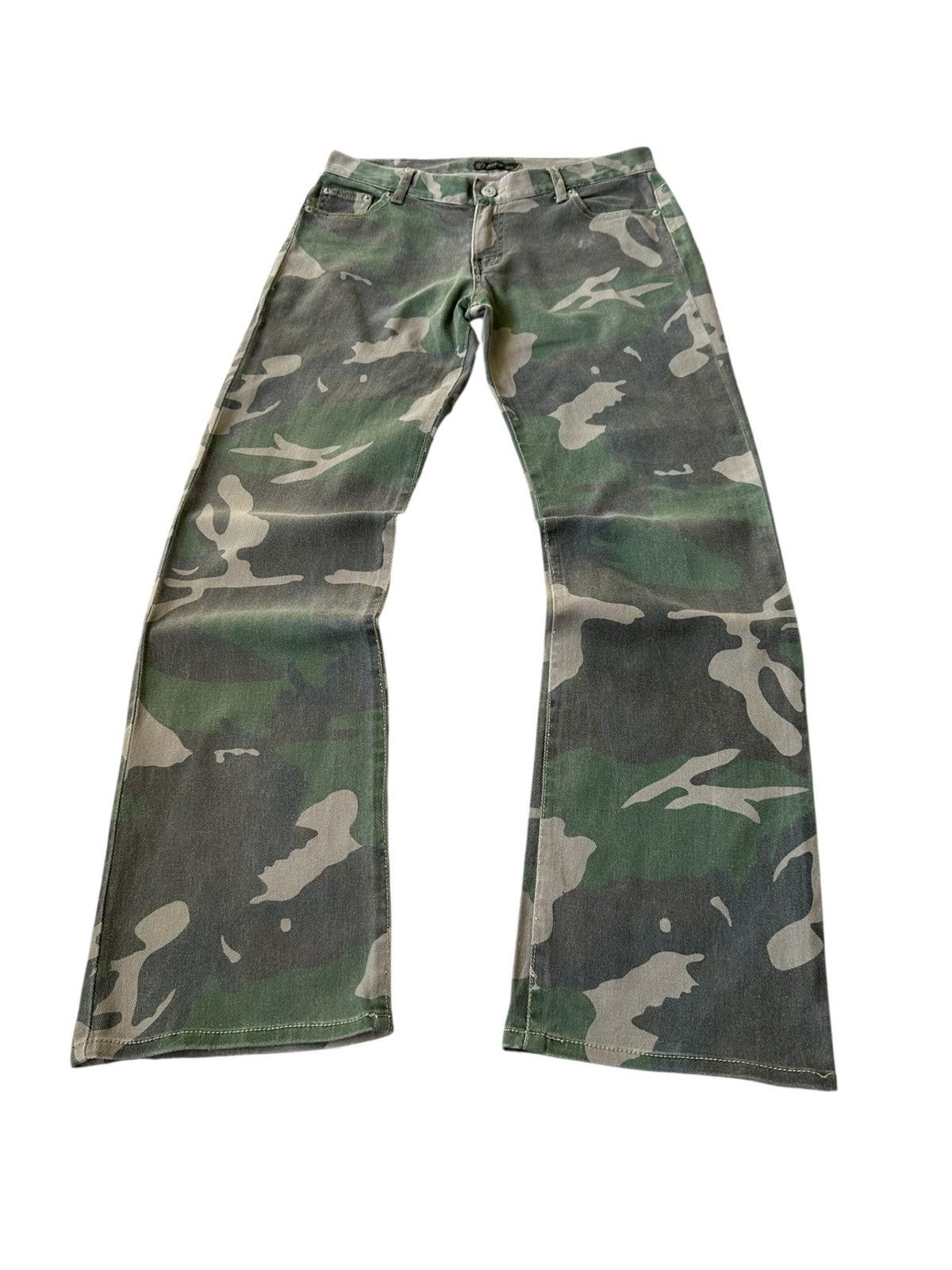 If Six Was Nine 2000's Oririn Jeans - jrock camo pant Size US 31 - 3 Thumbnail