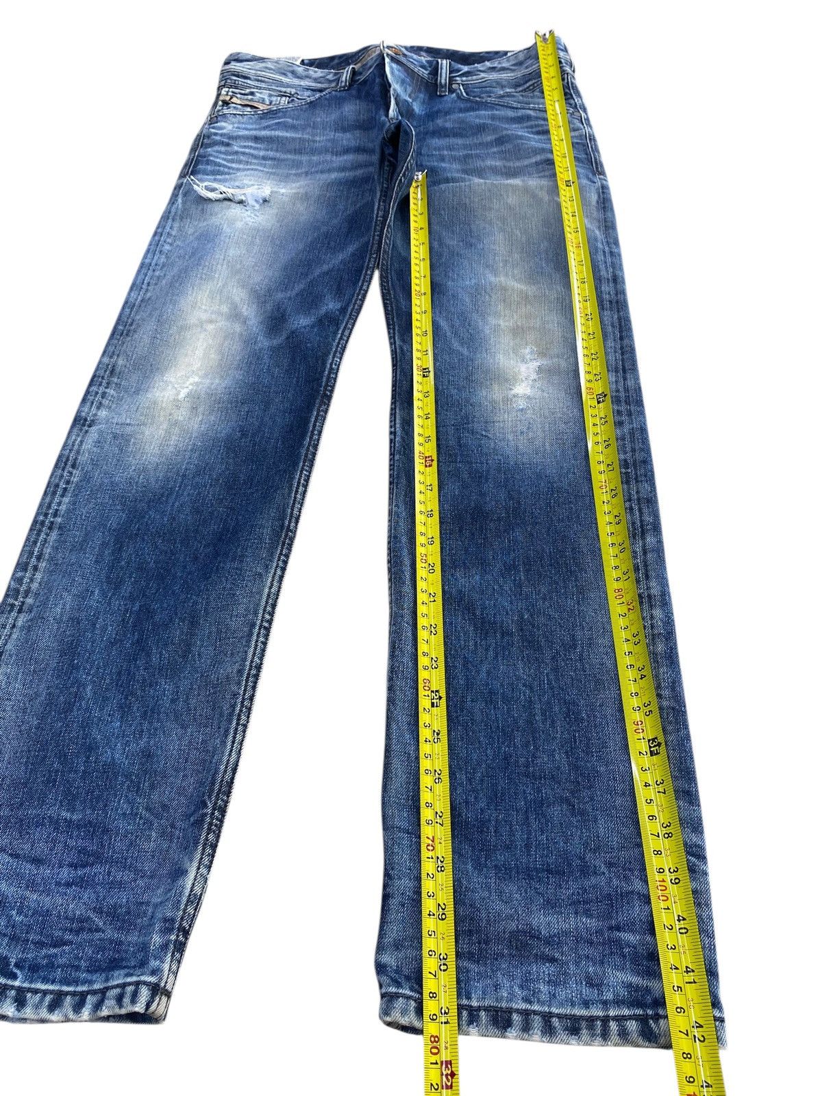 Diesel Diesel Whiskers Faded Wash Style Ripped Jeans Size US 34 / EU 50 - 7 Thumbnail