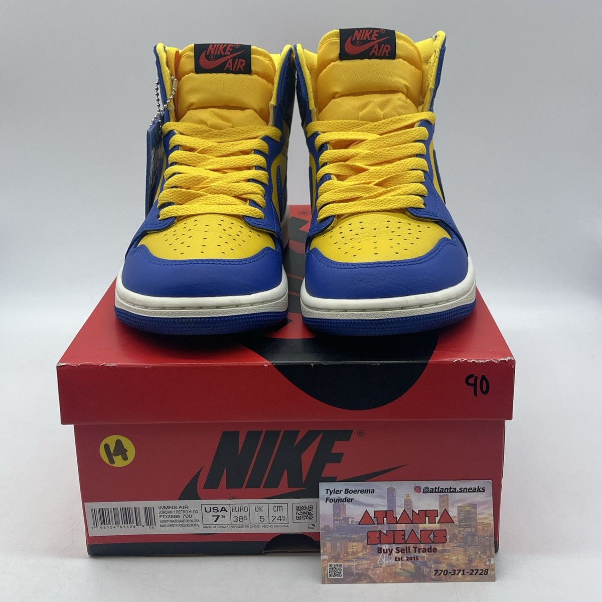 Nike Wmns air Jordan 1 high reverse Laney Size US 7.5 / IT 37.5 - 2 Thumbnail