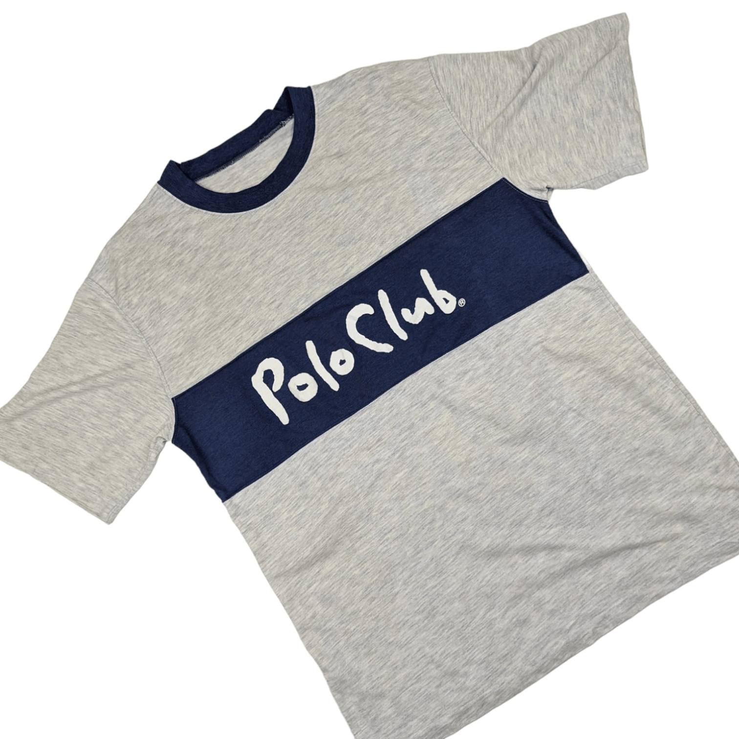 Japanese Brand 90's POLO CLUB Big Spell Out T Shirt Single Stitches Tee Size US M / EU 48-50 / 2 - 3 Thumbnail