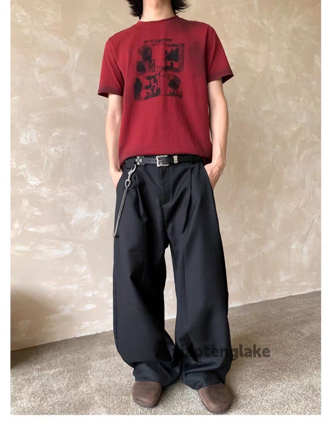 Designer Unisex utility loose baggy hiphop yuppie pleated pants Size US 28 / EU 44 - 1 Thumbnail