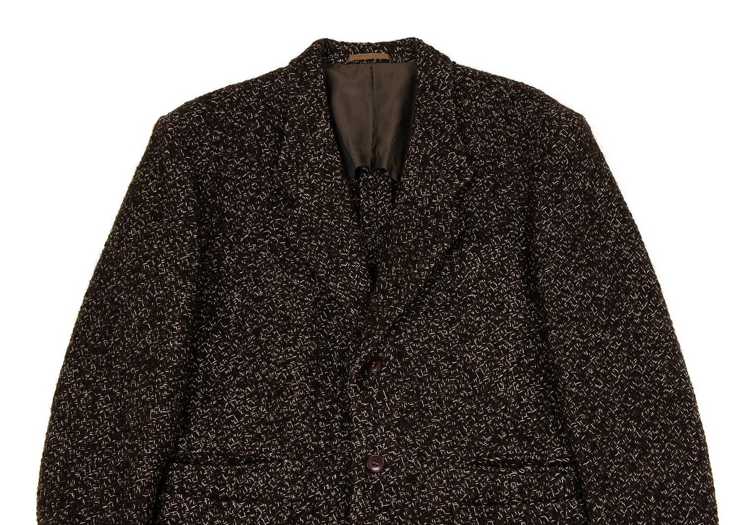 Jean Paul Gaultier Wool T 3-Button Jacket in Brown Off-Size Medium Size US M / EU 48-50 / 2 - 2 Thumbnail