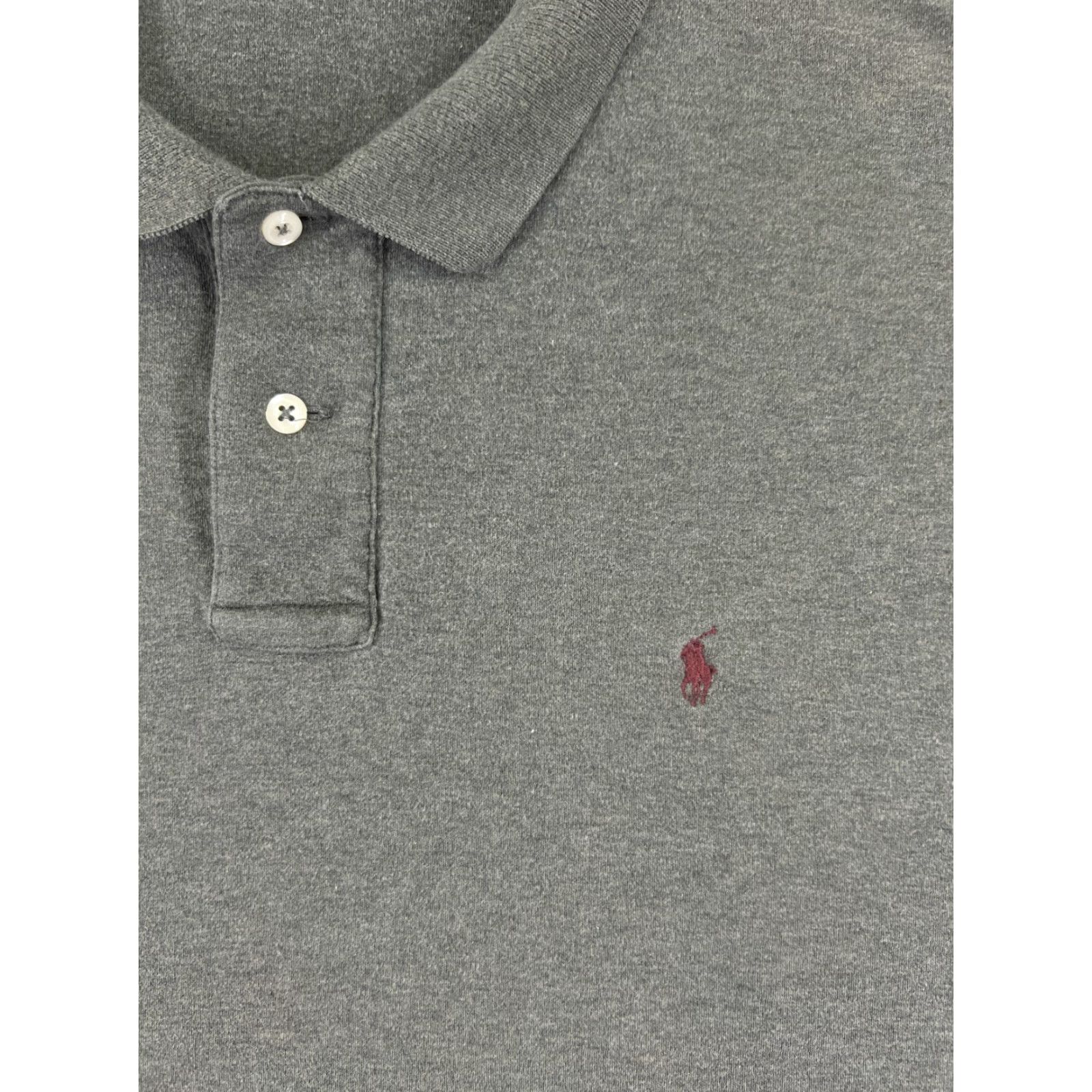Ralph Lauren VINTAGE Ralph Lauren Polo Shirt Men 2XL Gray 100% Cotton Knit Polo Shirt Size US XXL / EU 58 / 5 - 6 Thumbnail