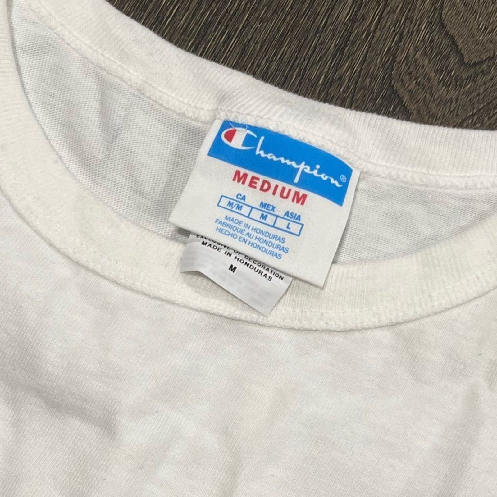 Champion NWT Champion White Floral Graphic Crop Top - Size M Size M / US 6-8 / IT 42-44 - 4 Thumbnail