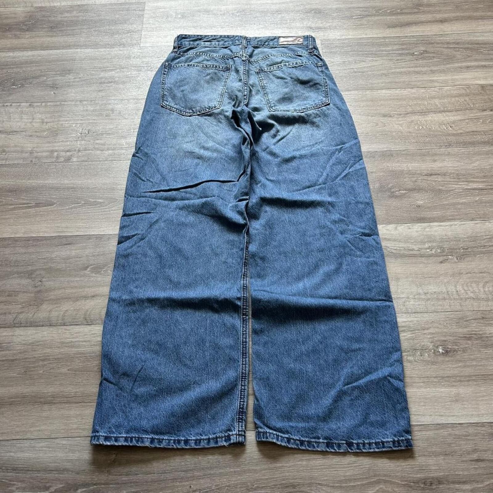 Other Sick Vintage y2k Baggy Denim Jeans size 9/29 Wide Leg Pants Size 32" / US 10 / IT 46 - 2 Thumbnail
