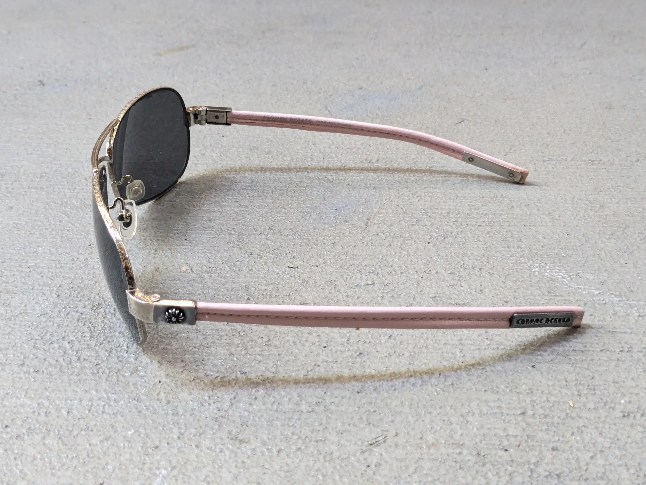 Chrome Hearts Chrome Hearts Sunglasses Red Riot Pink Silver Cross Size ONE SIZE - 4 Thumbnail