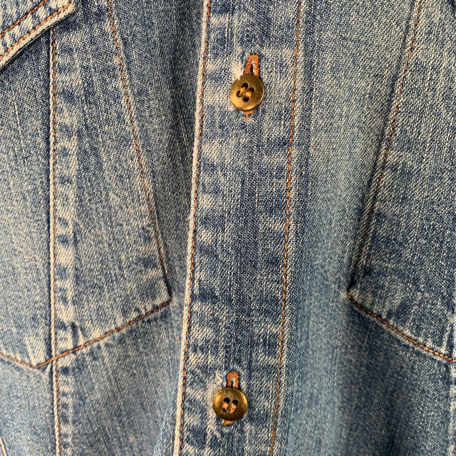 Marithe + Francois Girbaud Vintage Size S Blue Cotton Denim Long Sleeve Shirt Size US S / EU 44-46 / 1 - 6 Thumbnail