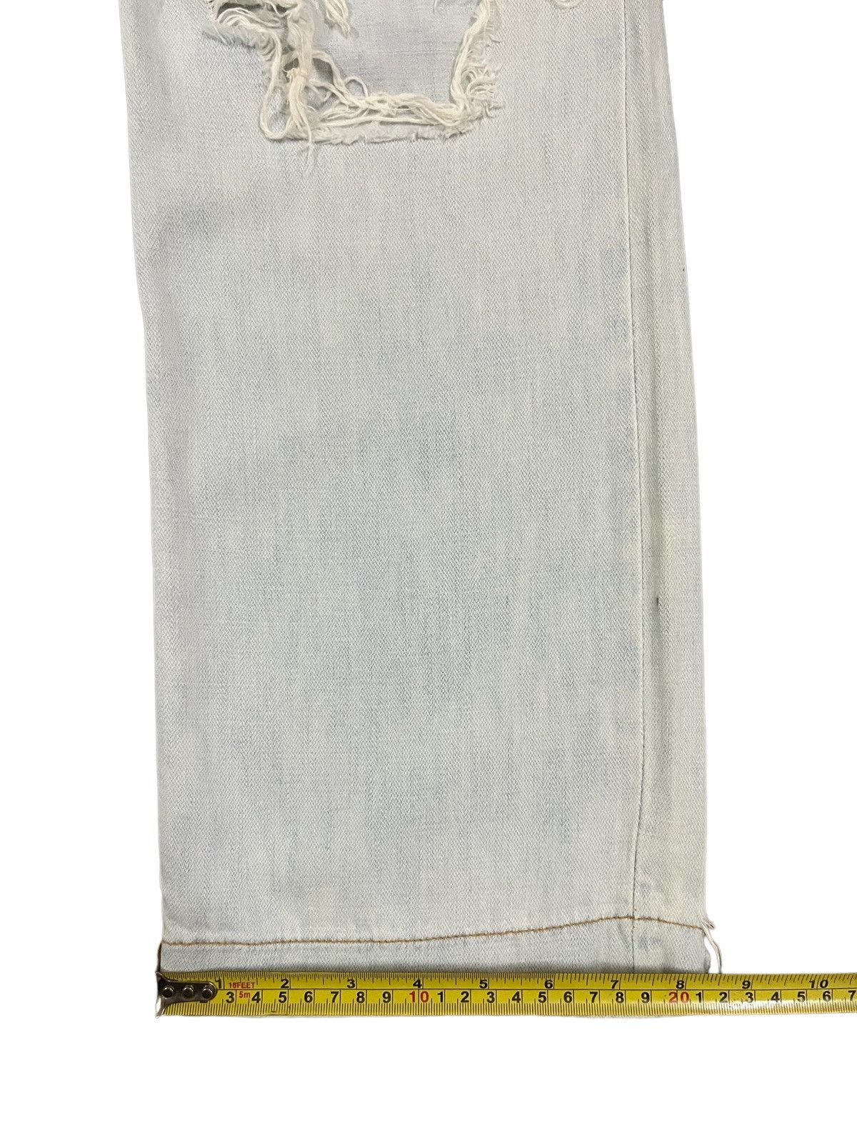 Dolce & Gabbana Dolce & Gabbana Destroyed Grey Bleached Distressed Punk Jean Size US 32 / EU 48 - 17 Thumbnail