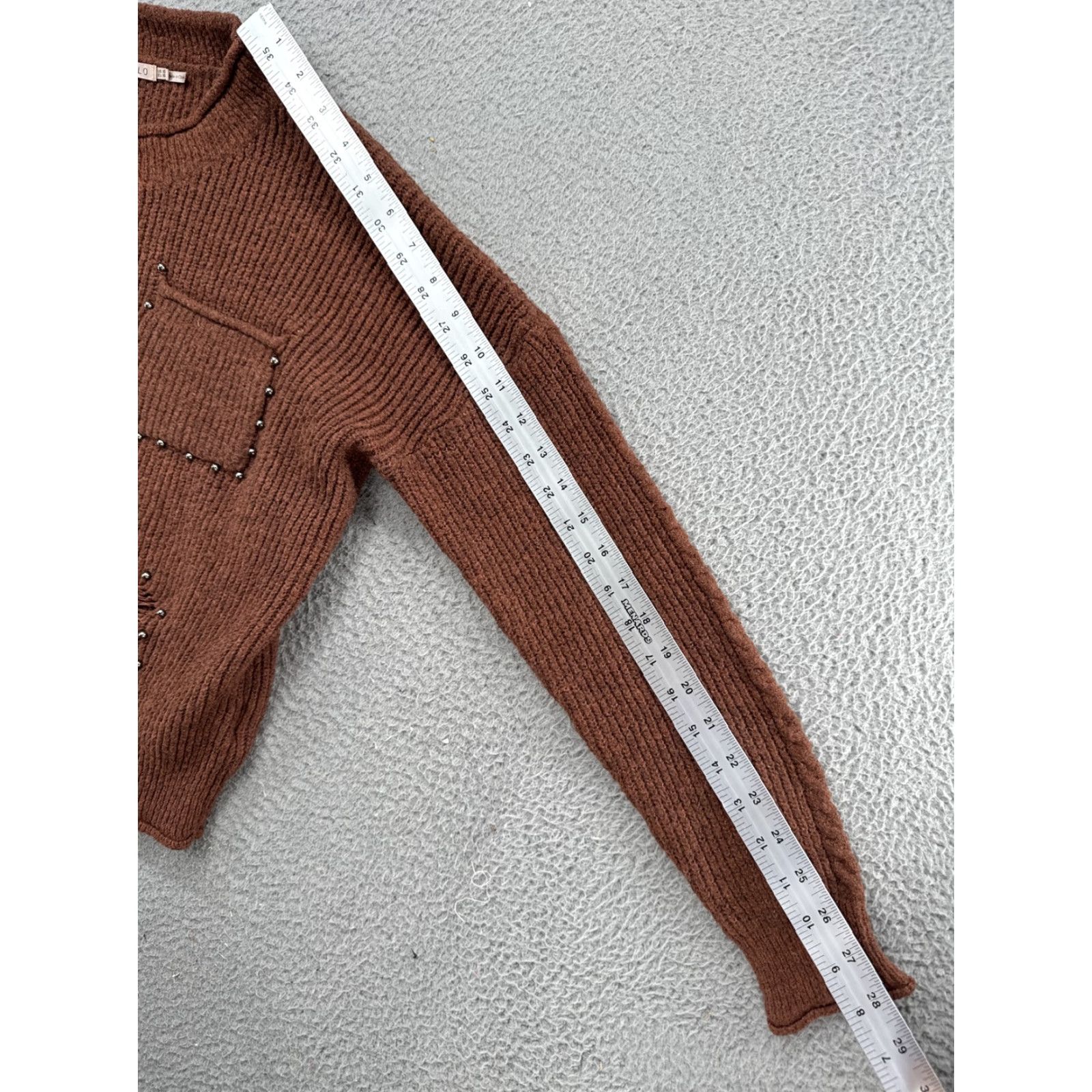 Vintage Esqualo Distressed Knit Brown Pullover Sweater Women’s XS Size Brown Knit Pullover Regular Women Esqualo Pullover Sweater XS Size XS / US 0-2 / IT 36-38 - 7 Thumbnail