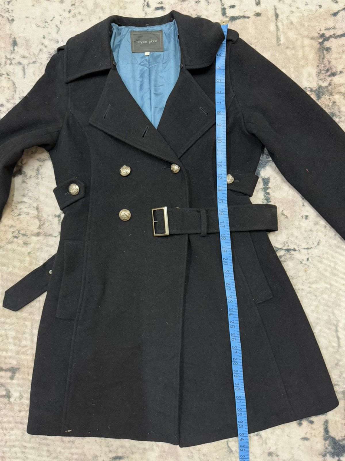 PPFM Peyton Place Wool Treche Coat Belted Jacket Size US S / EU 44-46 / 1 - 18 Thumbnail