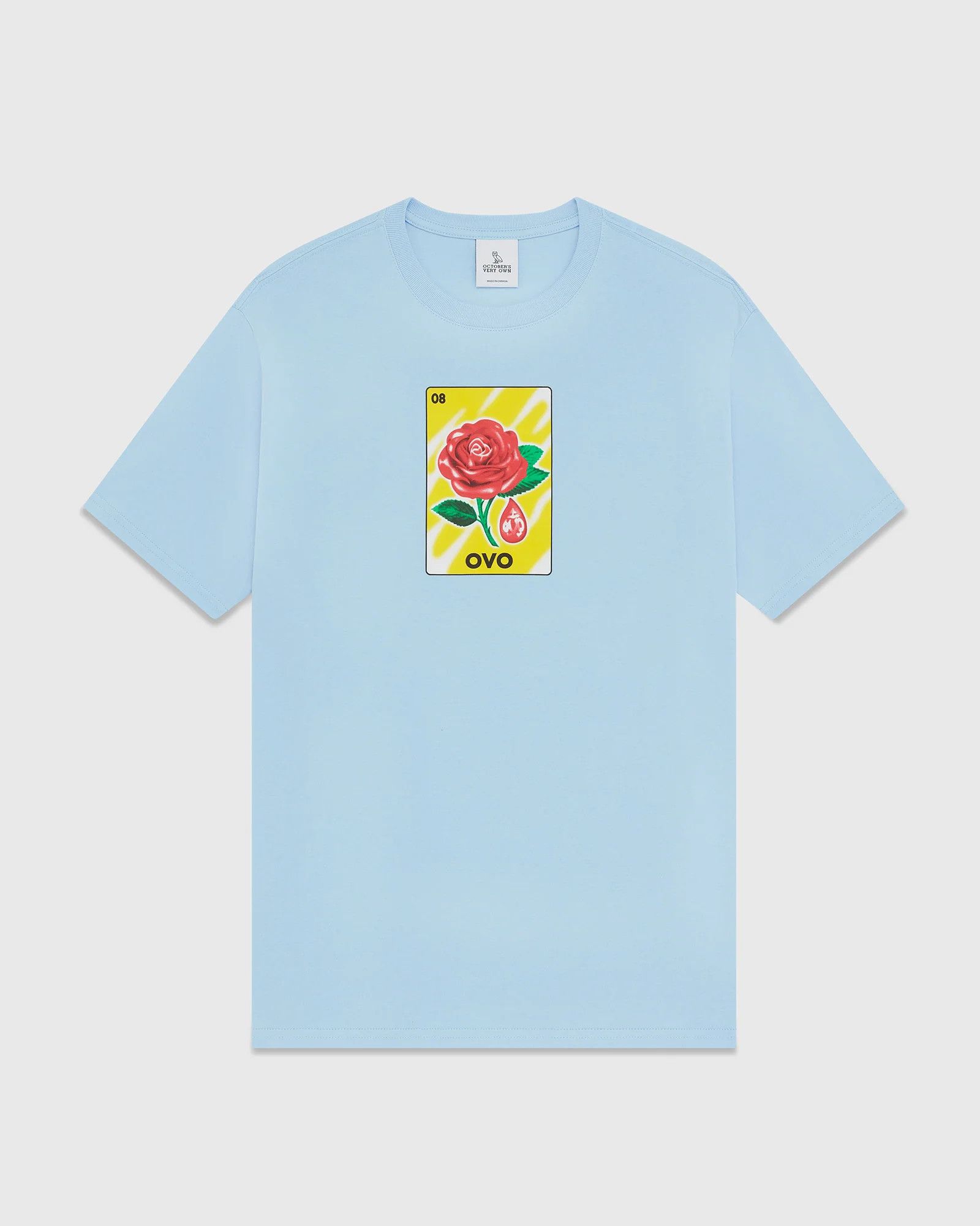 Drake *RARE* OVO SANDRA'S ROSE BABY BLUE T-SHIRT Size US XL / EU 56 / 4 - 1 Thumbnail